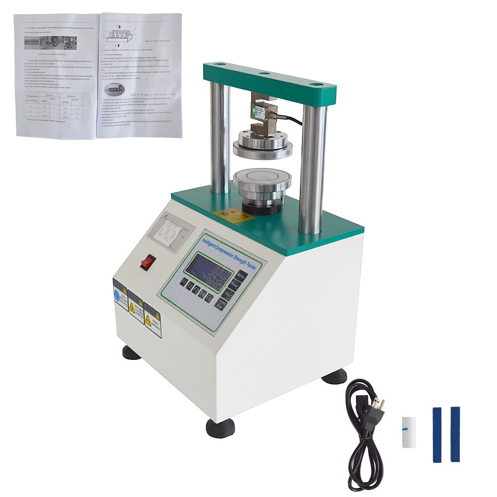 110V 200W Paper Breaking Strength Compression Tester Electronic Compression Test