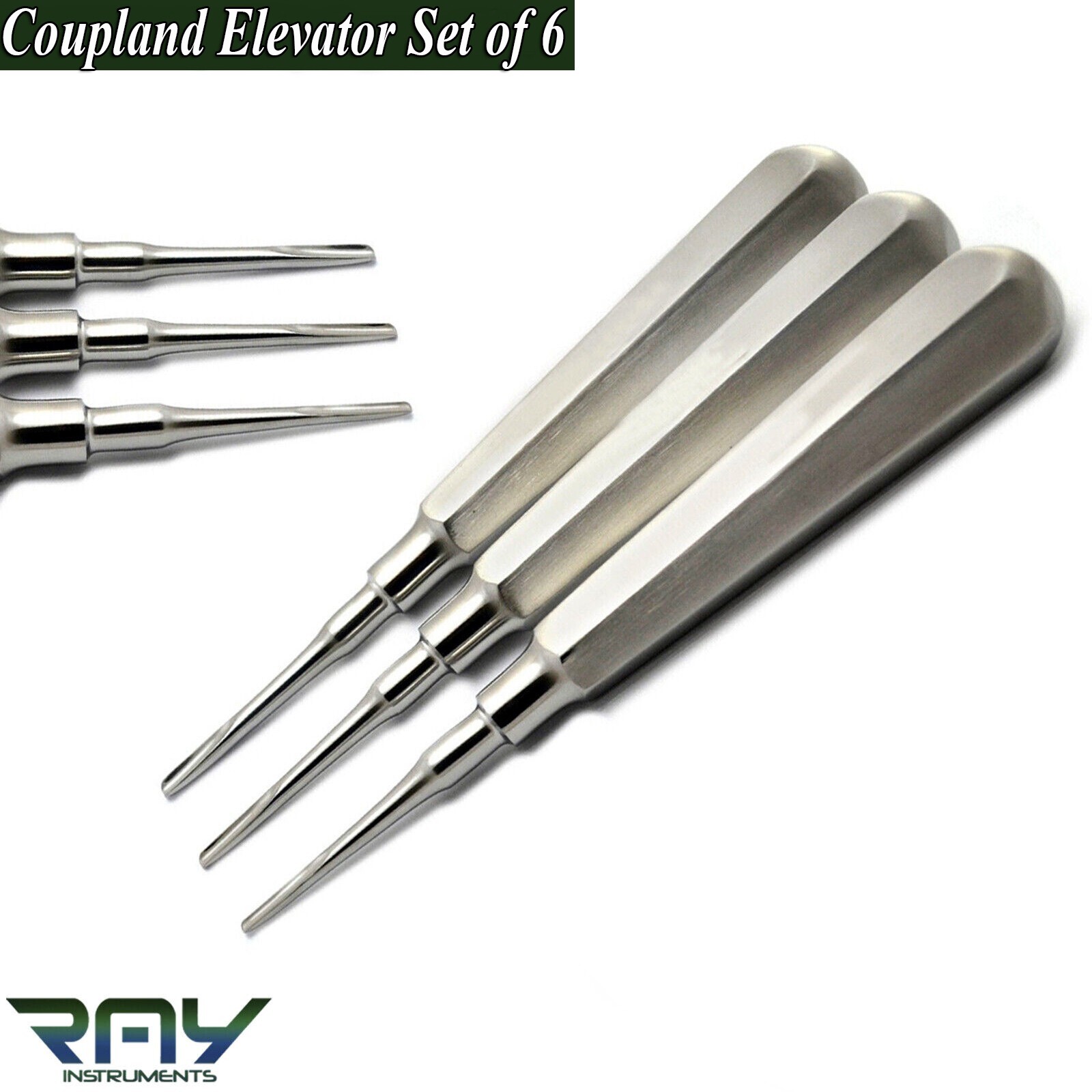 Dental Basic Tooth Extraction Kit Luxation Coupland Elevators Rongeur Forceps