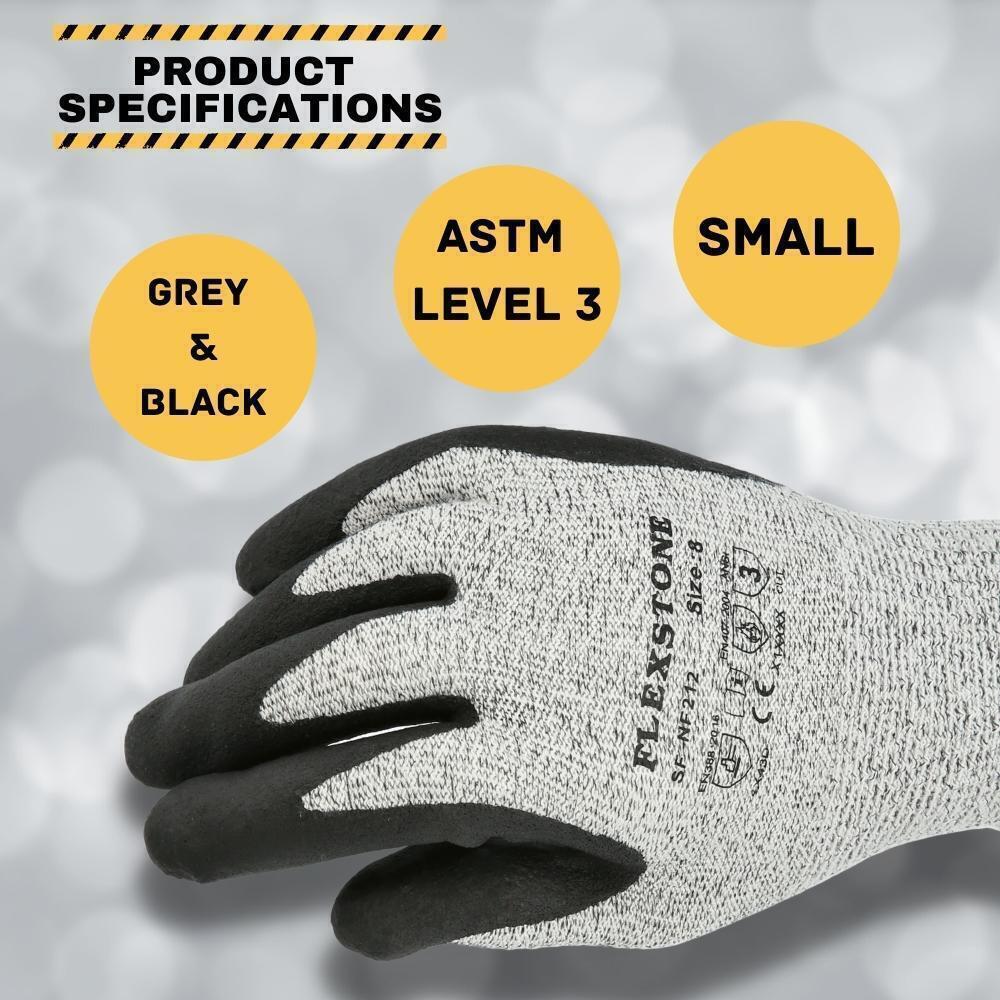 Cut Resistant Level 3 Hand Protective Industrial Work Gloves, Size: S/M/L/XL/2XL