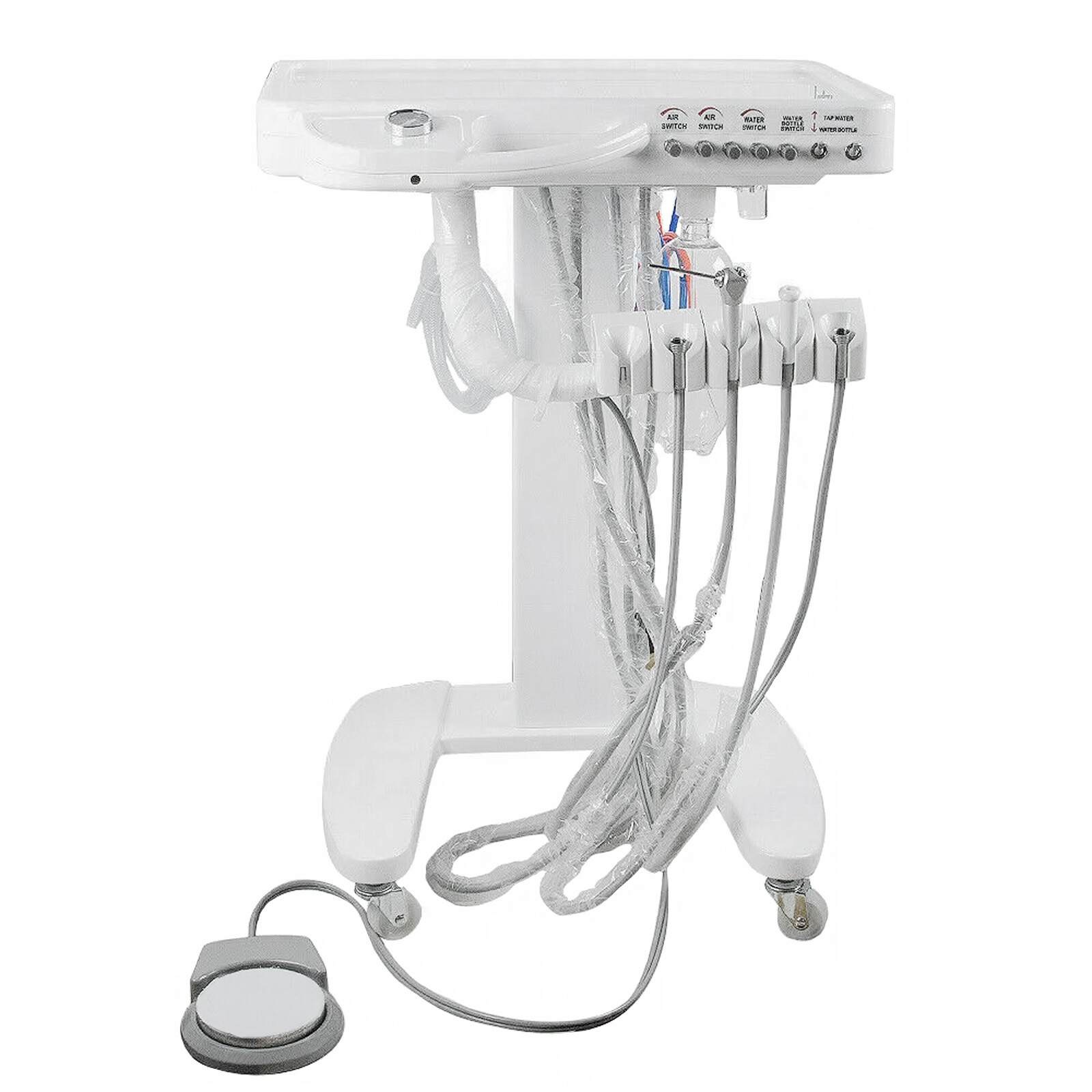 Dental Unit System Air Compressor/Delivery Cart Treatment/Turbine Unit 4Hole US