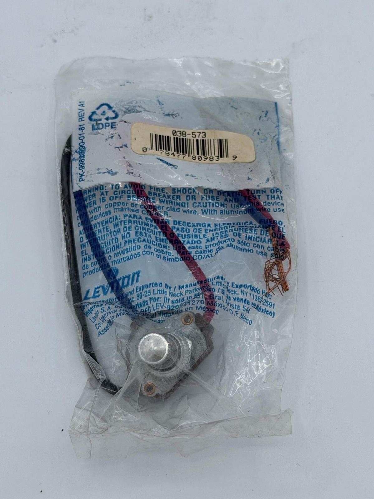 Leviton 03B-573 Rotary Light Control Switch Multicolor Leads Home Garden Mexico