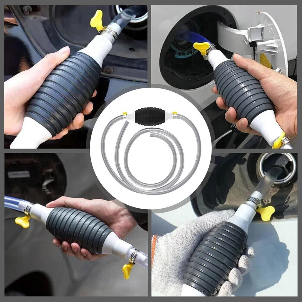 Siphon Hand Pump Portable Manual Car Fuel Transfer Pump for Gas Gasoline Petrol