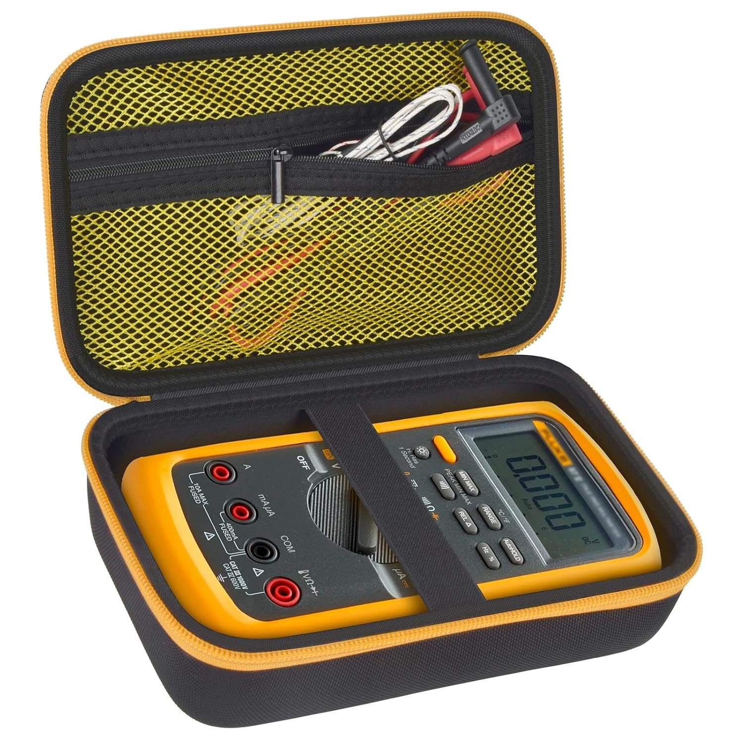 Protective Travel Storage Bag Hard Carrying Case for Fluke 87-V/ 88V/ 15B+/ 17B