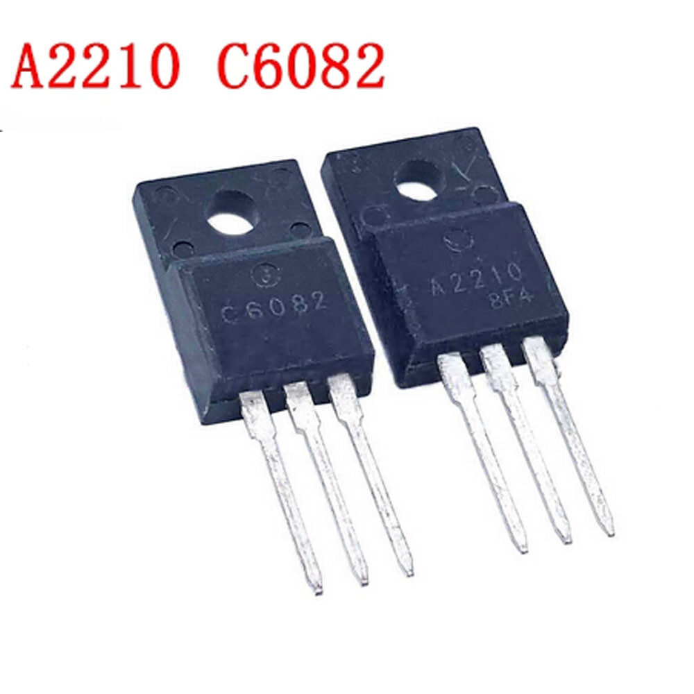 10 Pair 2SA2210 2SC6082 10pcs A2210 + 10pcs C6082 IC TO-220F