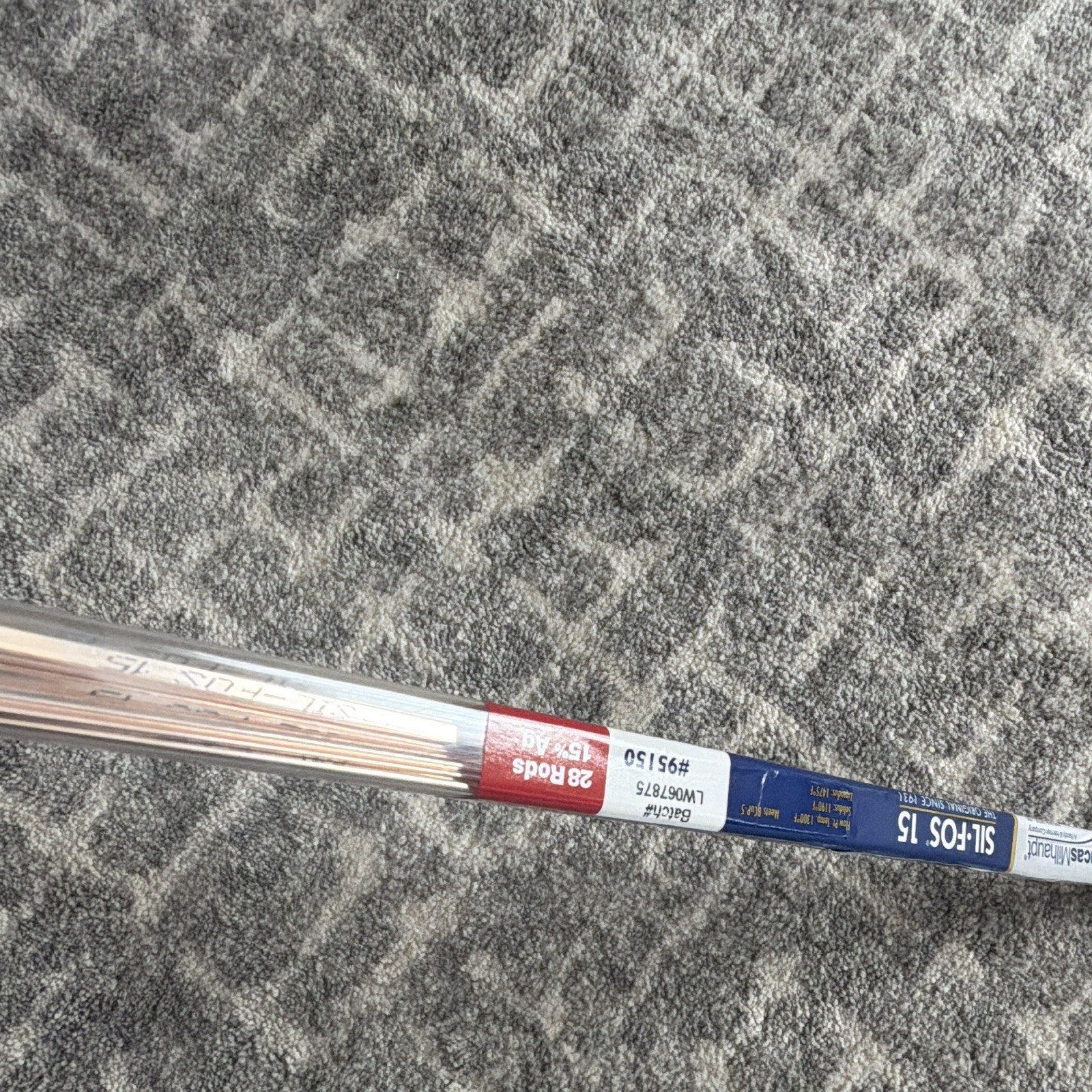 Lucas-Milhaupt SIL-FOS 15 15% Silver Brazing Rods 28 Rods