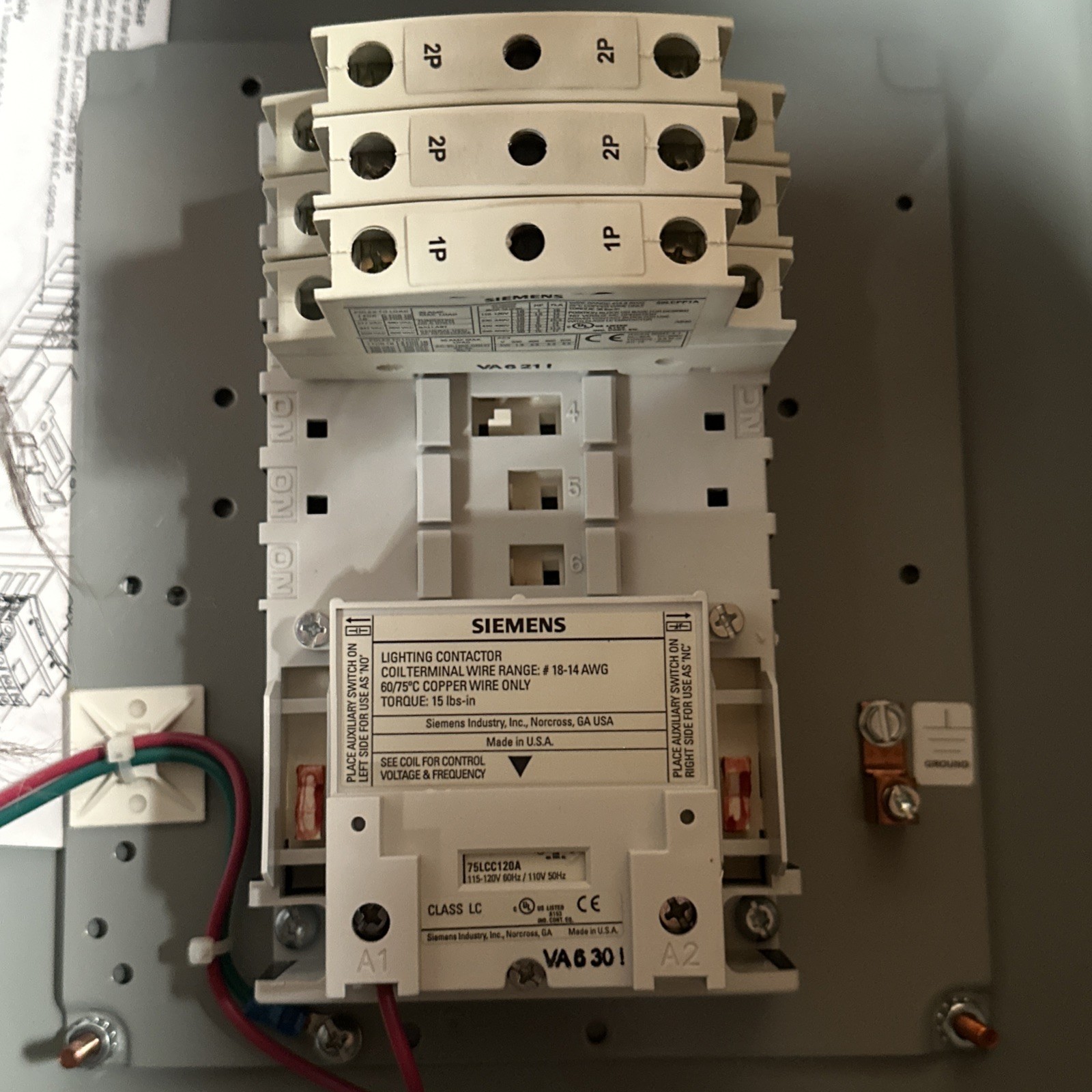 🔴Siemens LCE02C005120A Electrically Held Lighting & Heating Contactor 30A‼️