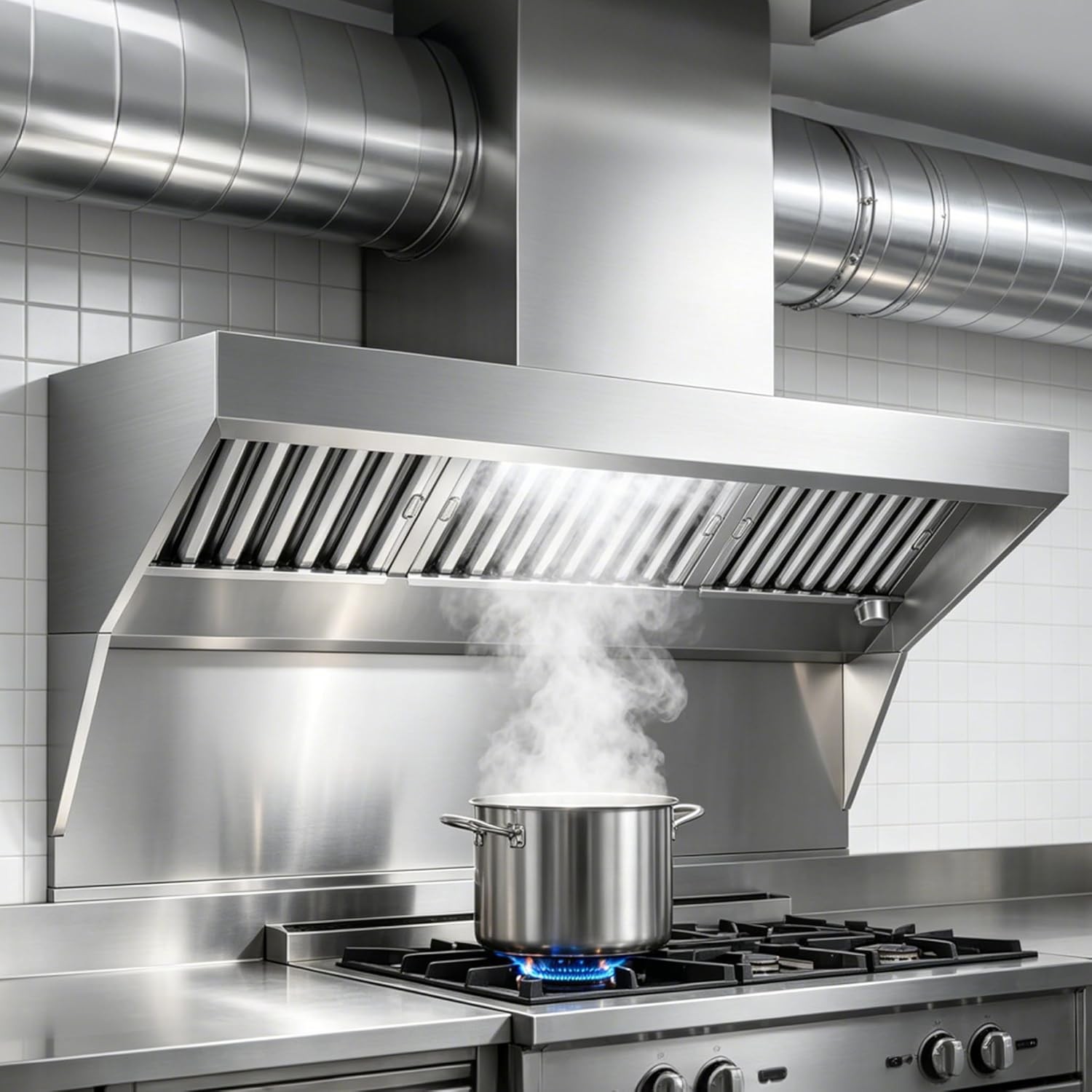 7FT Commercial Exhaust Hood Exhaust Food Truck Concession Trailer Hood
