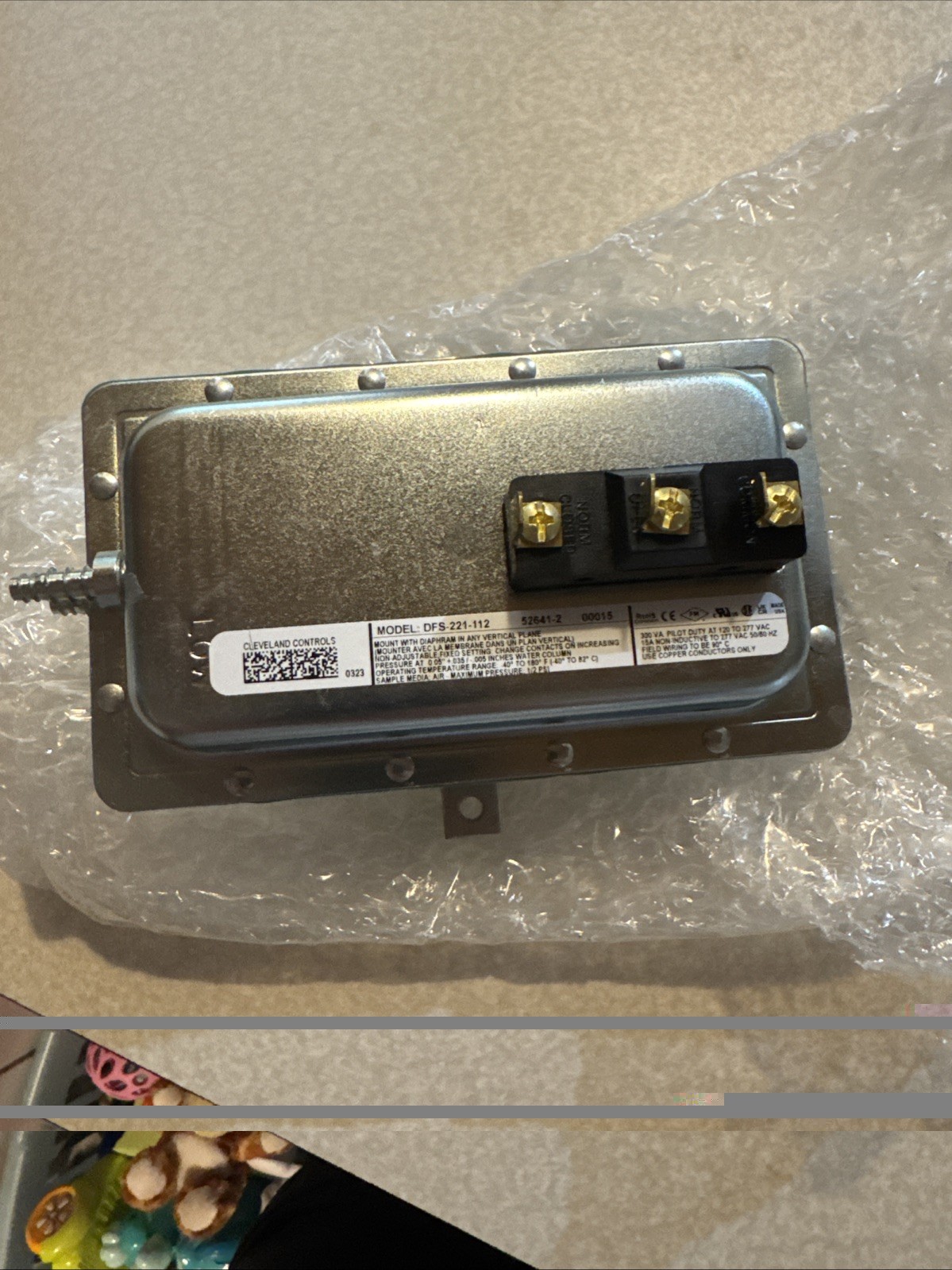 Baxter Pressure Switch 01-1000V6-00177 Brand New! Fast Shipping