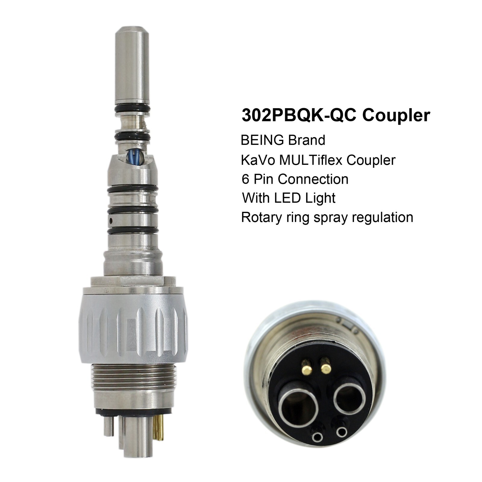 COXO Dental Turbine High Speed Handpiece Fiber Optic Mini KAVO Multiflex Coupler