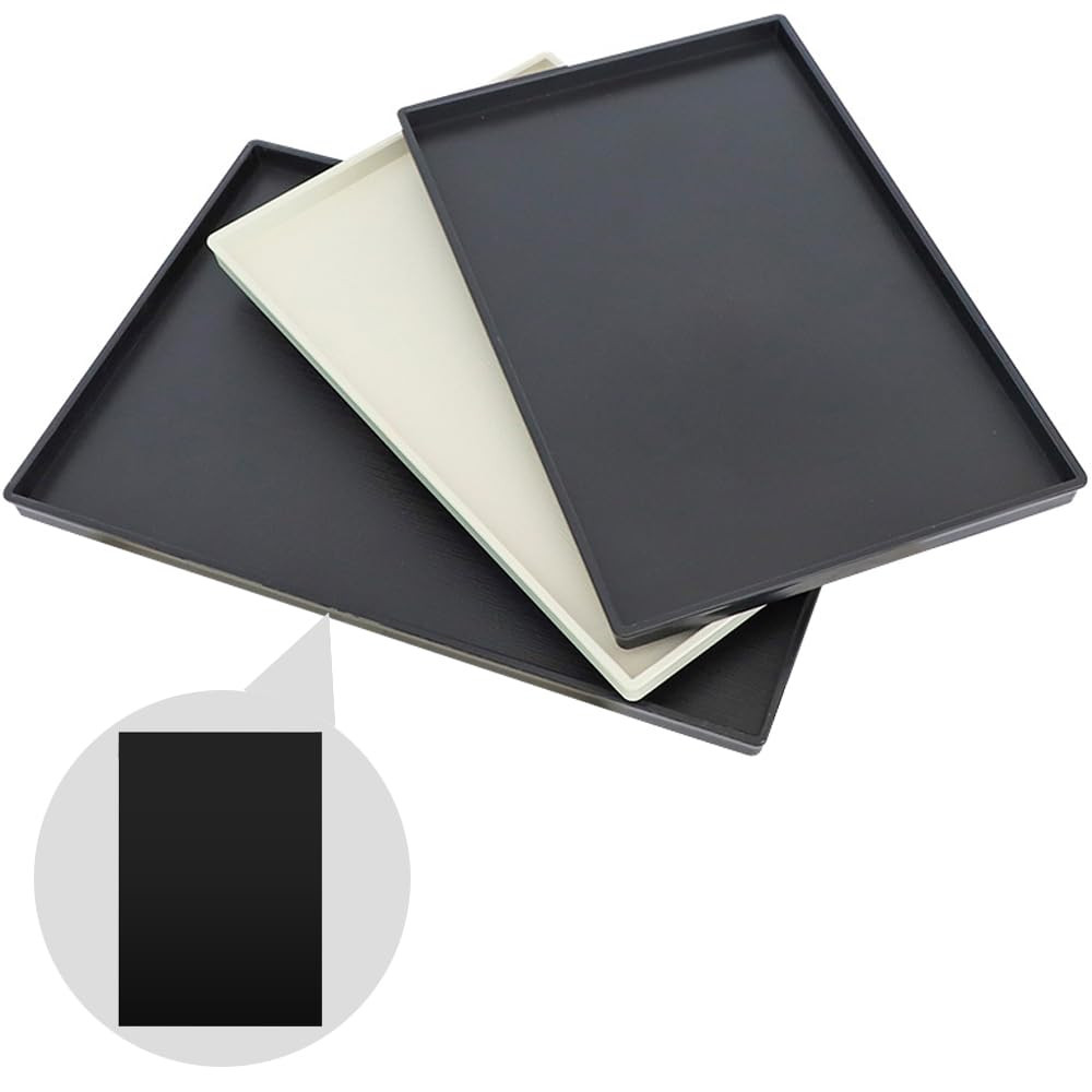 Pack of 2 ABS Plastic Sheet, Black Plastic Sheet 8″ x 12″ x 1/8″ Thick (3mm)