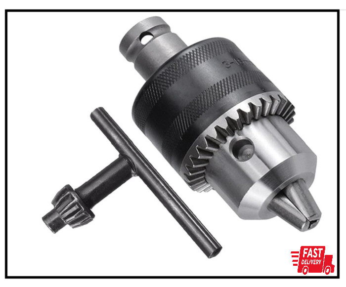 1/2-20UNF Mount 1.5-13Mm Capacity Key Drill Chuck for Air Impact Wrench Converte