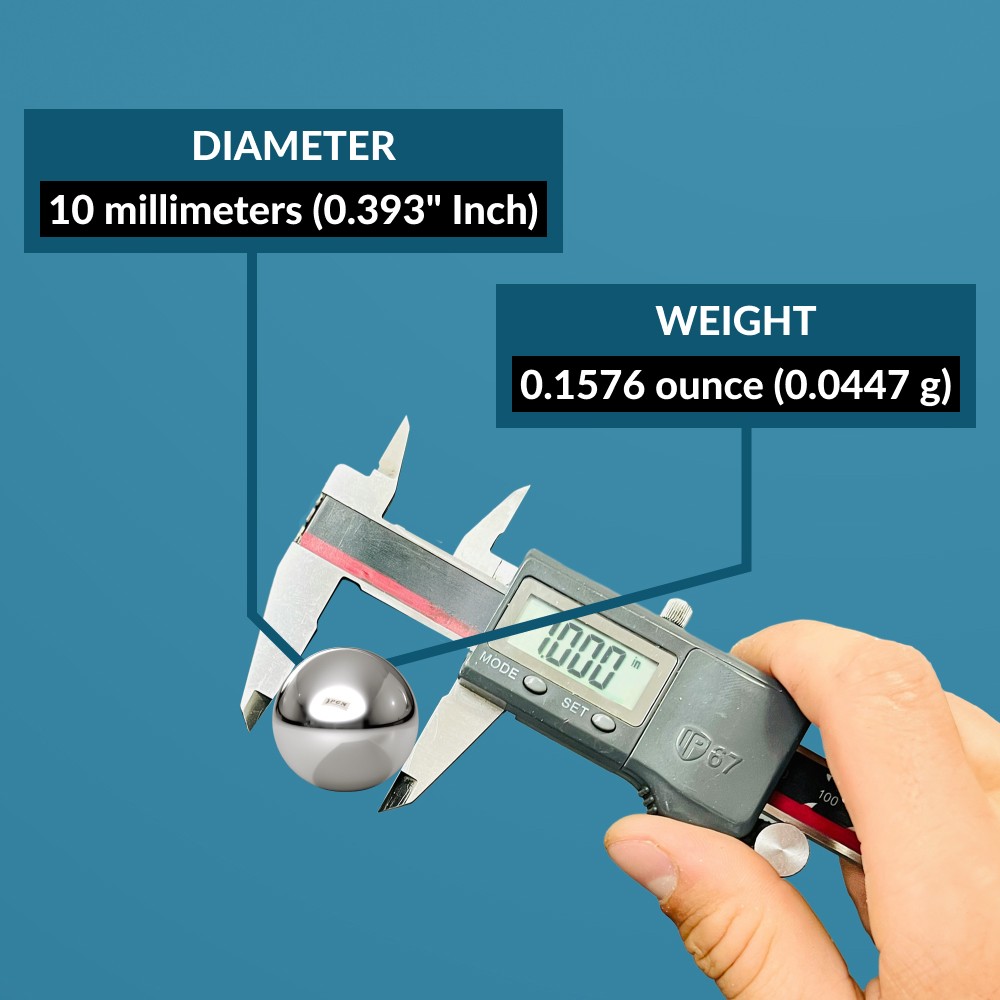 (1 Kg) 10mm Chrome Steel G500 Precision Ball