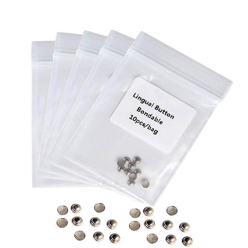8 Models AZDENT Dental Orthodontic Lingual Buttons Bondable Round Base 10pc/pack