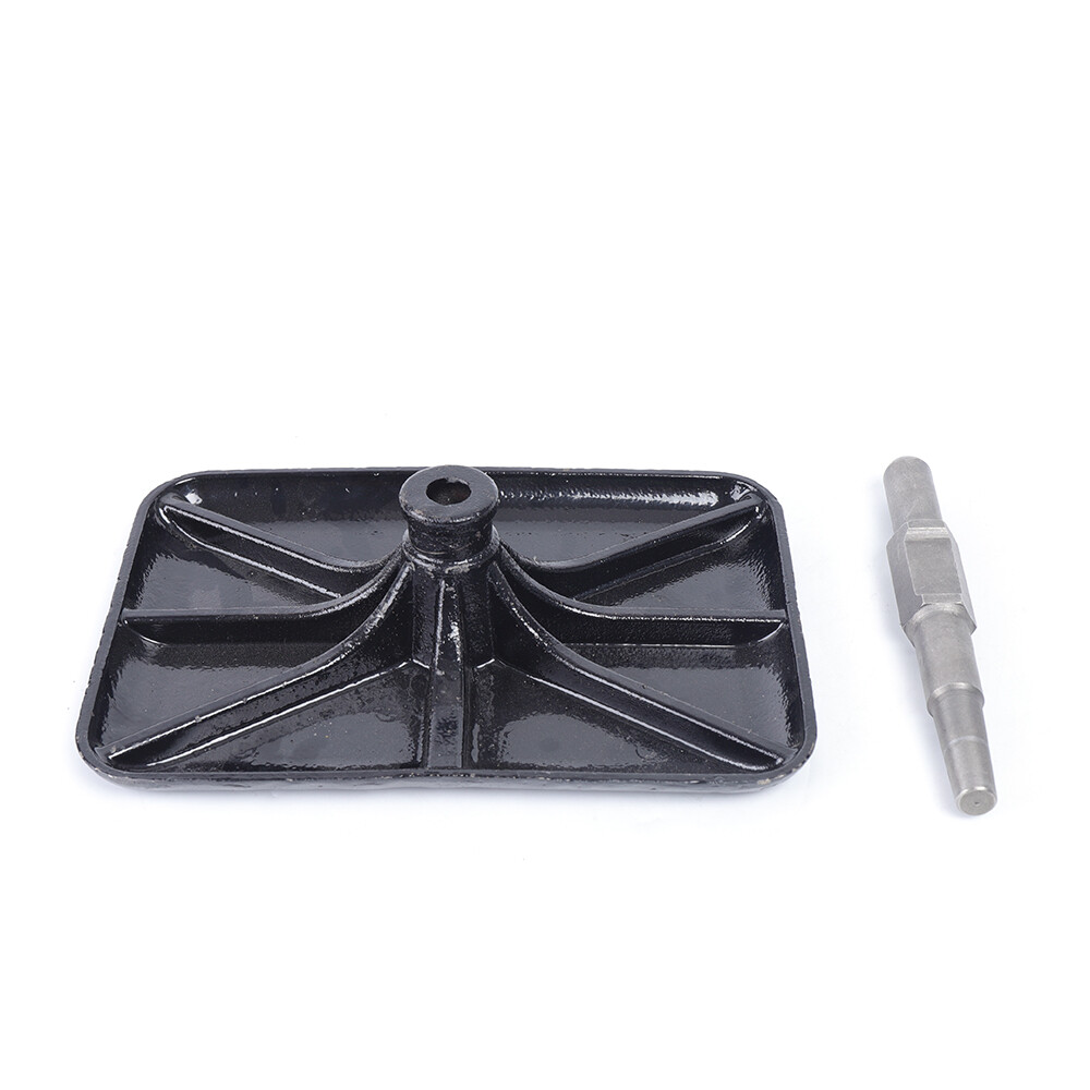 New Compactor Rammer Plate Jack Hammer Tamper Plate Manganese Steel Builder Tool