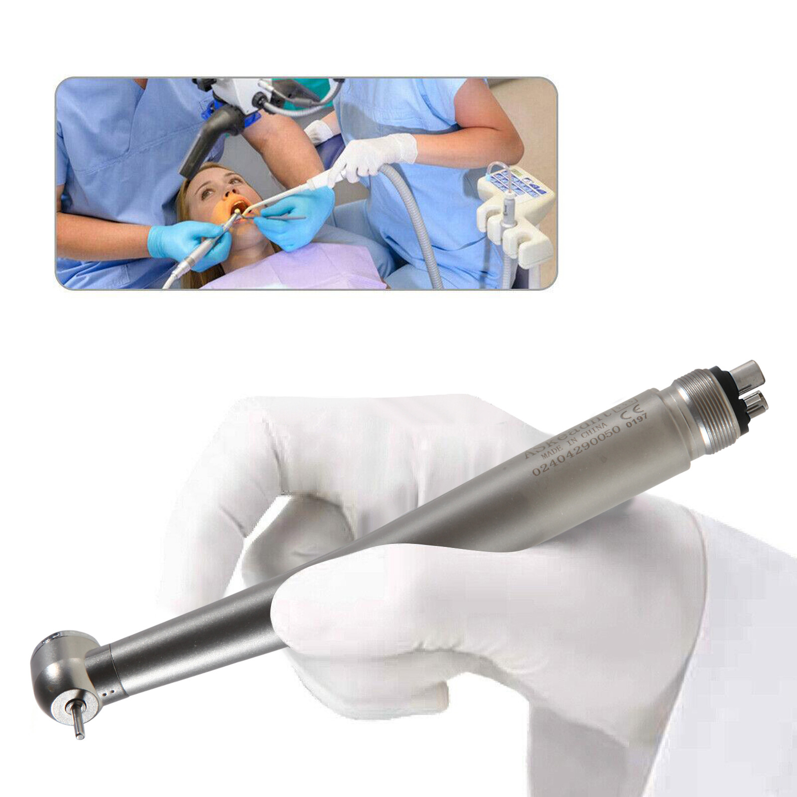10 PCS ADA4 NSK Style Dental High Speed Handpiece Push Button 4Holes Air Turbine