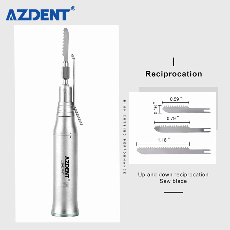 AZ Dental Brushless LED Electric Micro Motor 1:1/1:2 20° Saw Surgical Handpiece