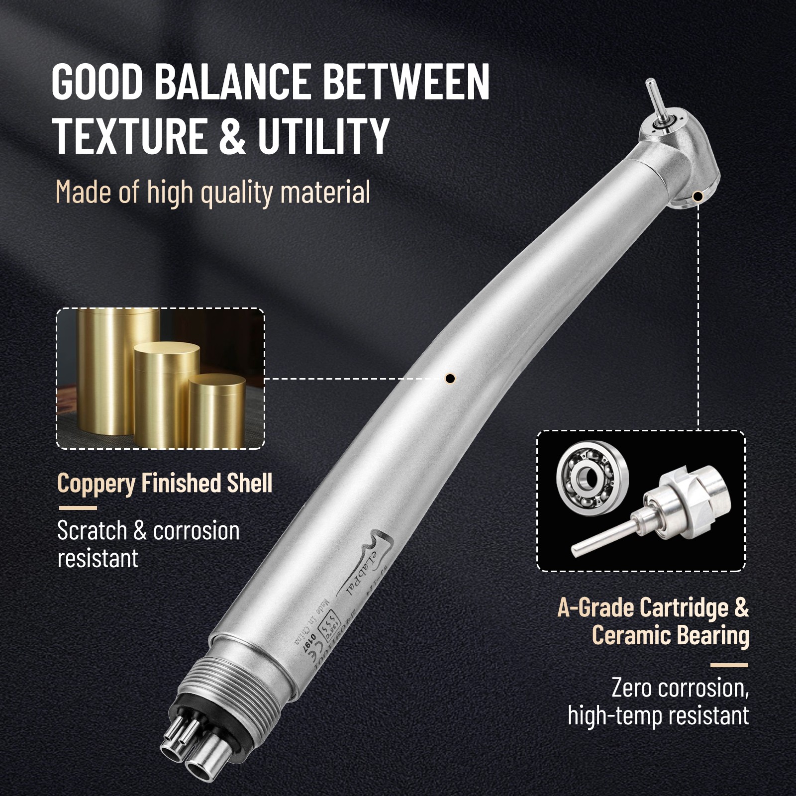 10PCS Dental High Speed Handpiece 4 Holes Air Turbine for NSK PANA MAX Style