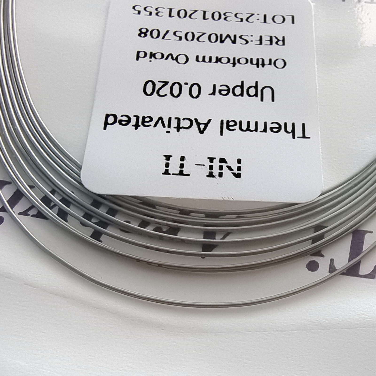 Dental Orthodontic Heat Thermal Activated NITI Arch Wires Ovoid Round Wire