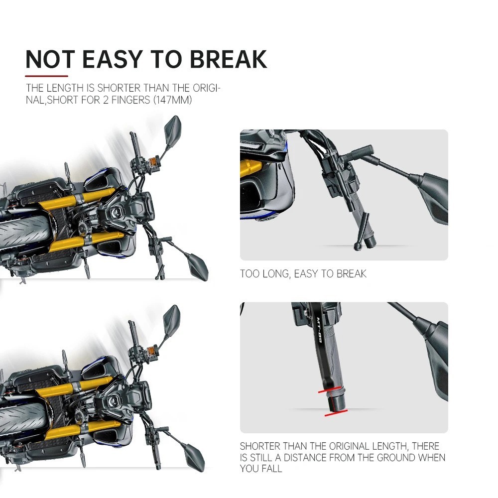 2025 Short Brake Clutch Lever For YAMAHA MT-07 MT07 MT-09 MT09 Tracer