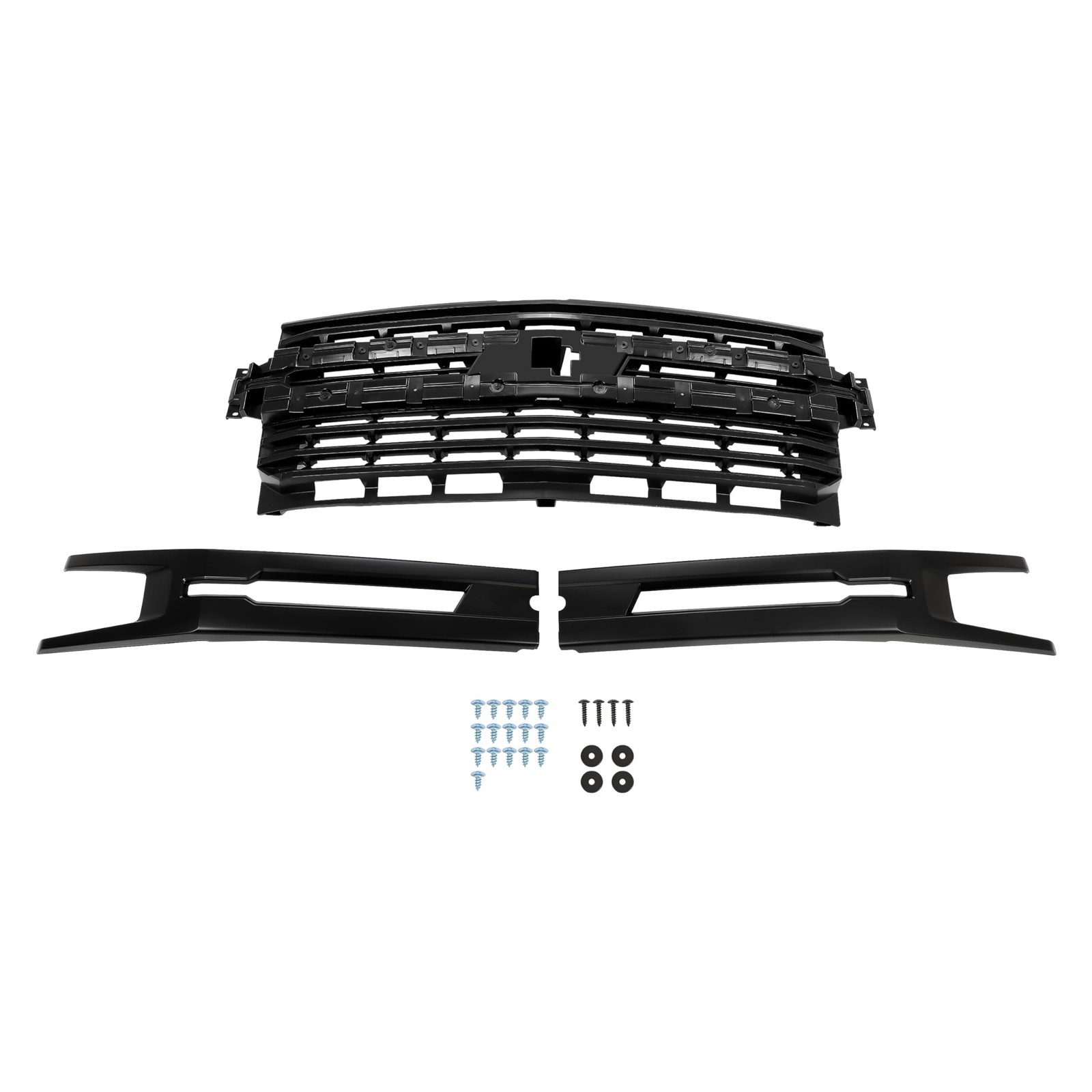 Front Grille for 2019-2022 Silverado 1500 Painted Black