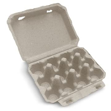 Quail Egg Cartons – Recycled Cardboard Paper Pulp 3×4 Square Style – Holds On…