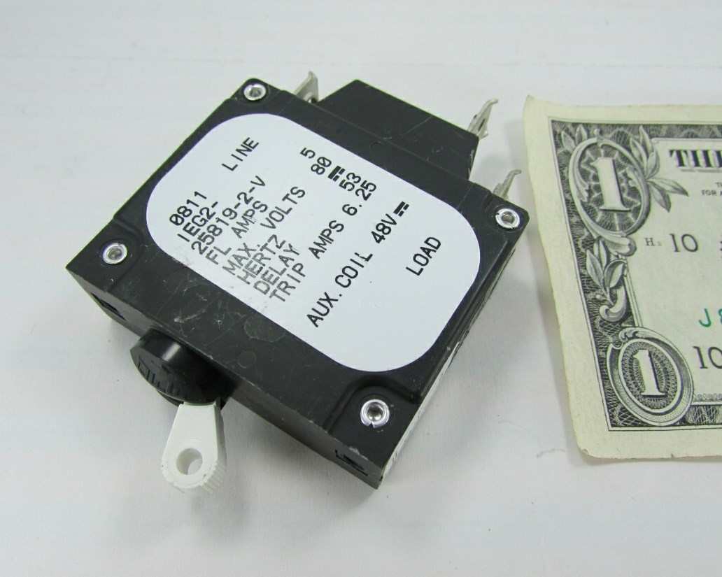 Airpax 5A 6.25A Trip Circuit Breaker Switches IEG2-25819-2-V Magnetic Hydraulic