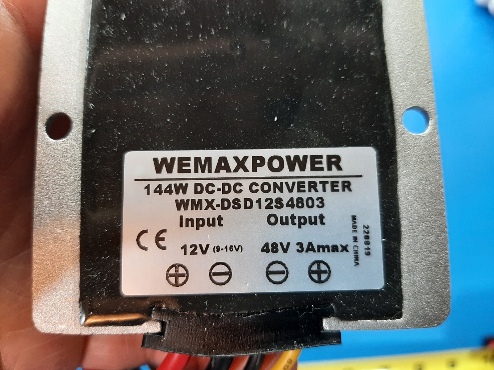 12V to 48V 144W DC-DC Step-Up Boost Converter Voltage Regulator IP67 Waterproof
