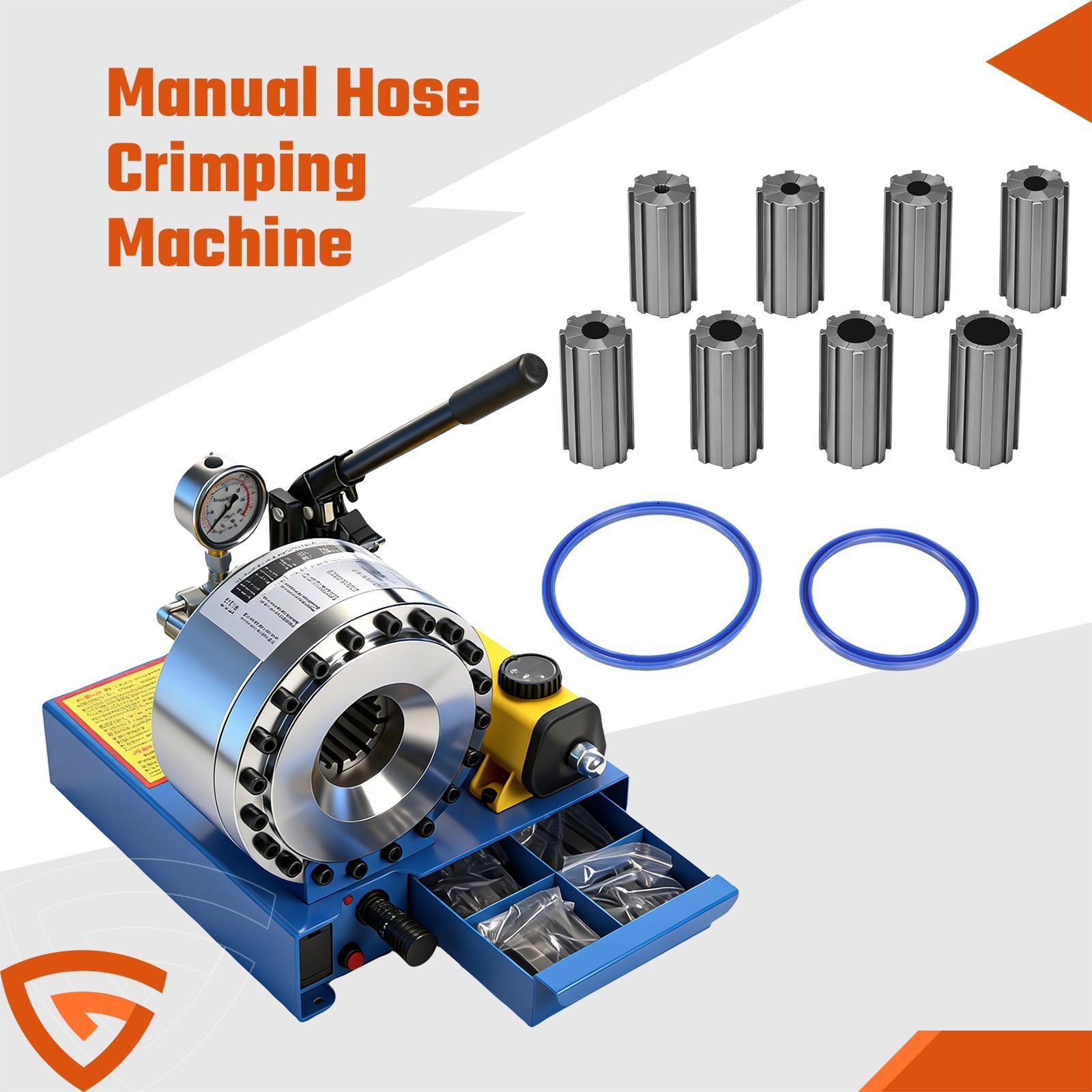 Universal Hose Crimping Machine for Hydraulic Pipe 1/8 to 1 Inch Set