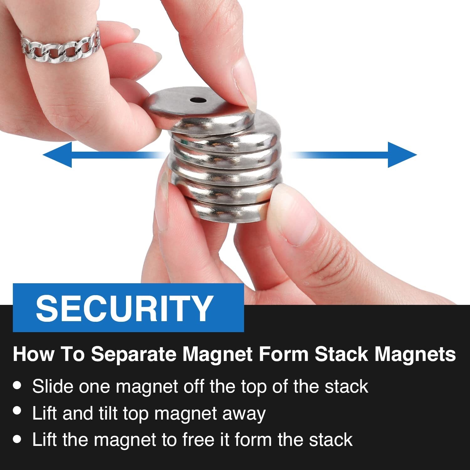 Powerful Neodymium Cup Magnets 110 lbs Hold Pack of 4 or 8 with Stainless Screws