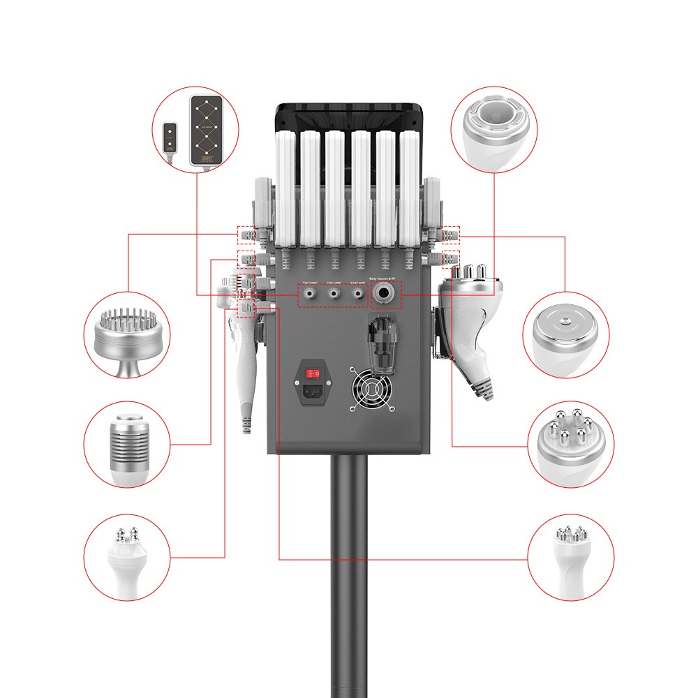 Pro 9 in 1 Beauty Machine Body Massage Facial Skin Care For Salon Clinic Spa Use