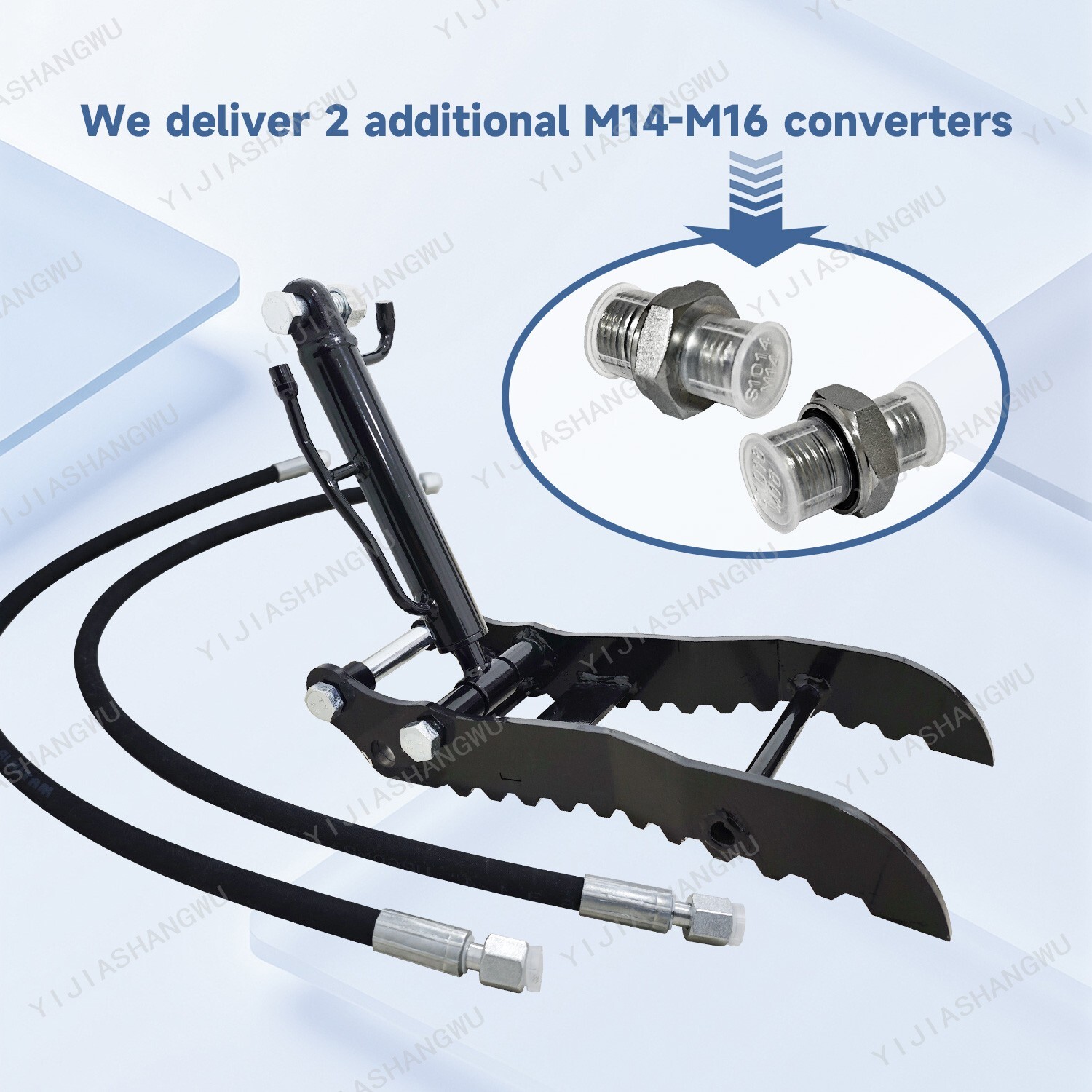 Hydraulic Thumb Clip for Mini Excavators Attachments Single Hole Metal Grab