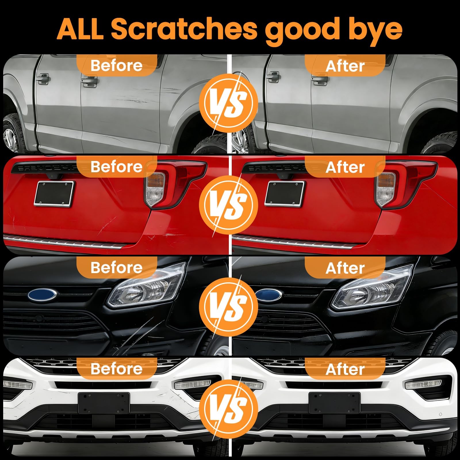 Ruby Red Metallic TricoatRR/M7283 Touch Up Paint Compatible with Ford,2In1 Ca…