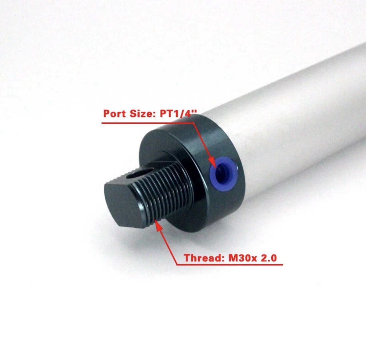 MAL40X100-CA Pneumatic Air Cylinder Bore 40mm Stroke 100mm Double Acting 1Pc