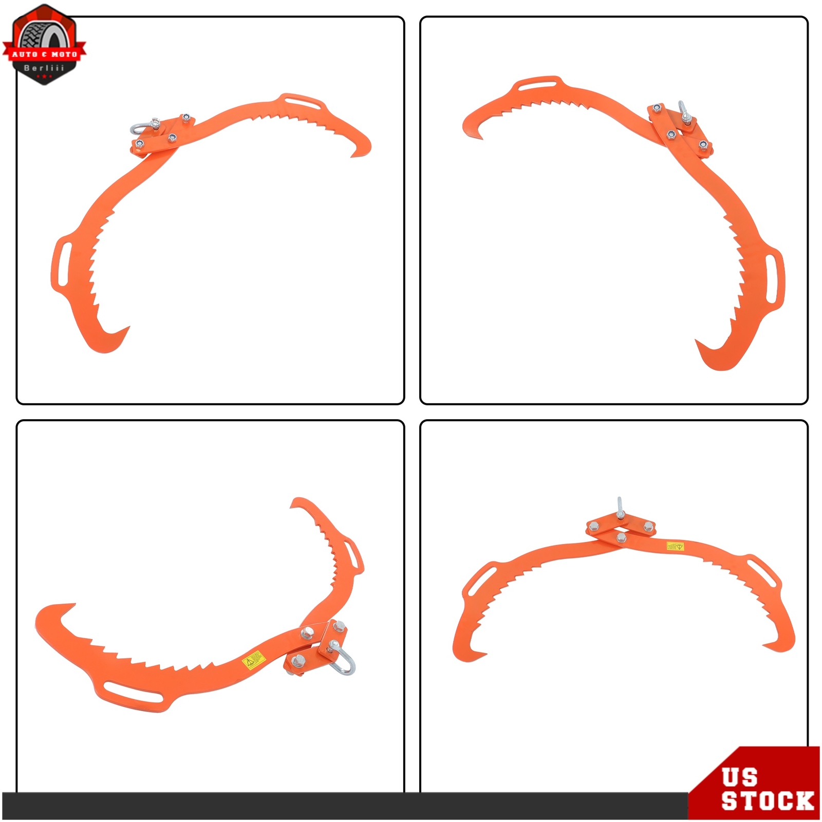 2 Claw Timber Log Lifting Tongs 18″ 28″ 30″ 32″ Heavy Duty Claw Hook