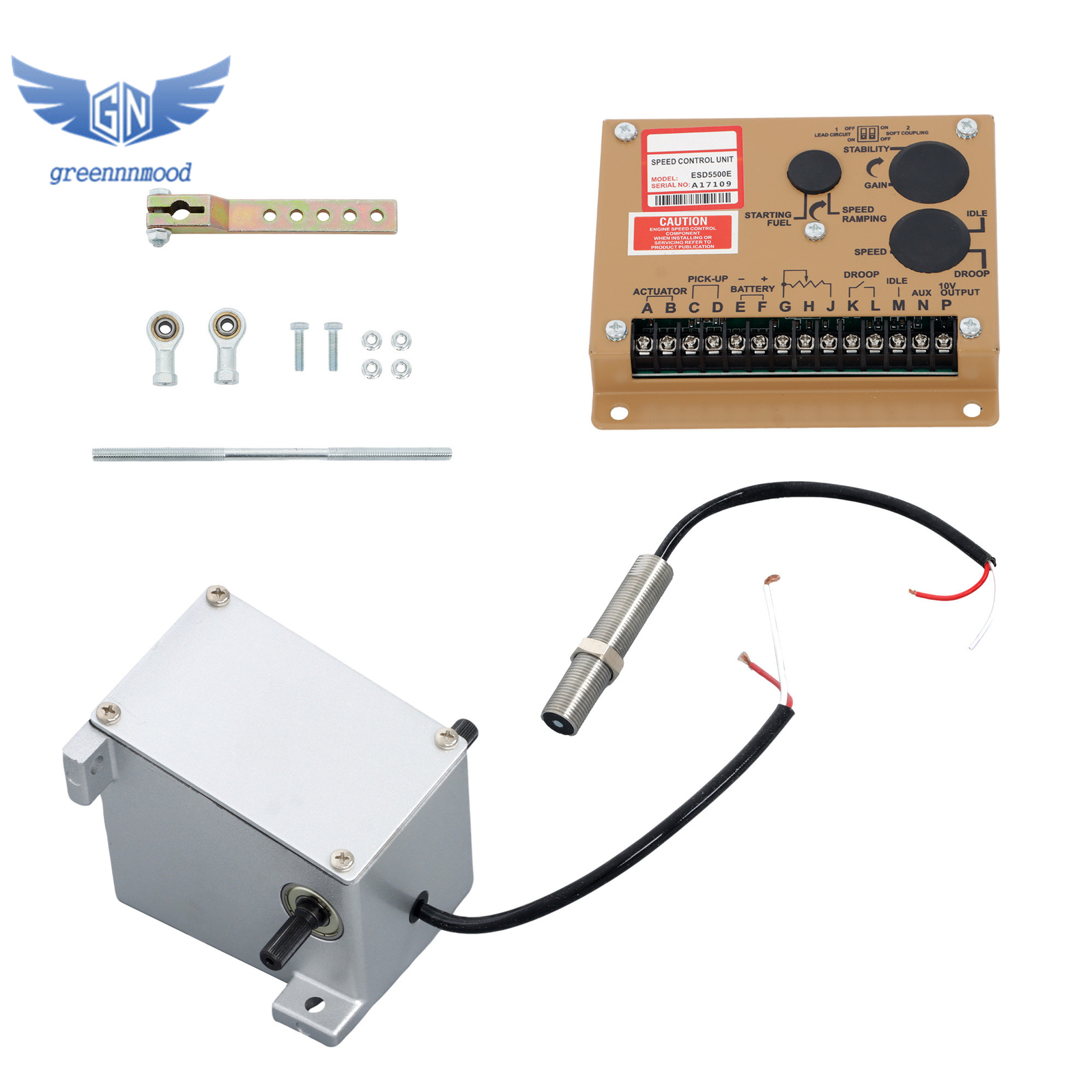ESD5500E ADC120 12V MSP675 Generator Governor Actuator Control Unit