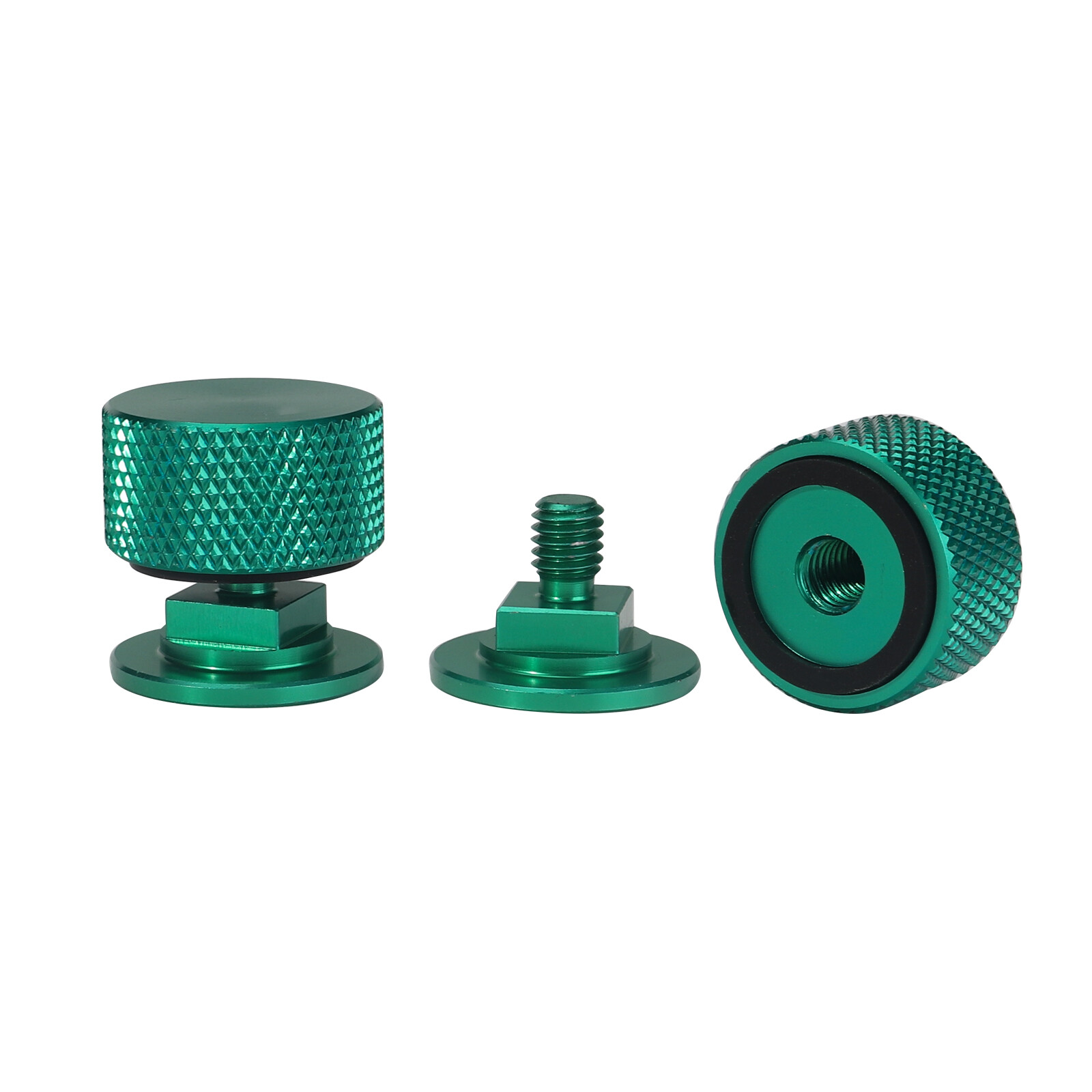 1 Pair Welding Hood (Pipeliner) Fasteners Aluminum (Green Textured Surface)