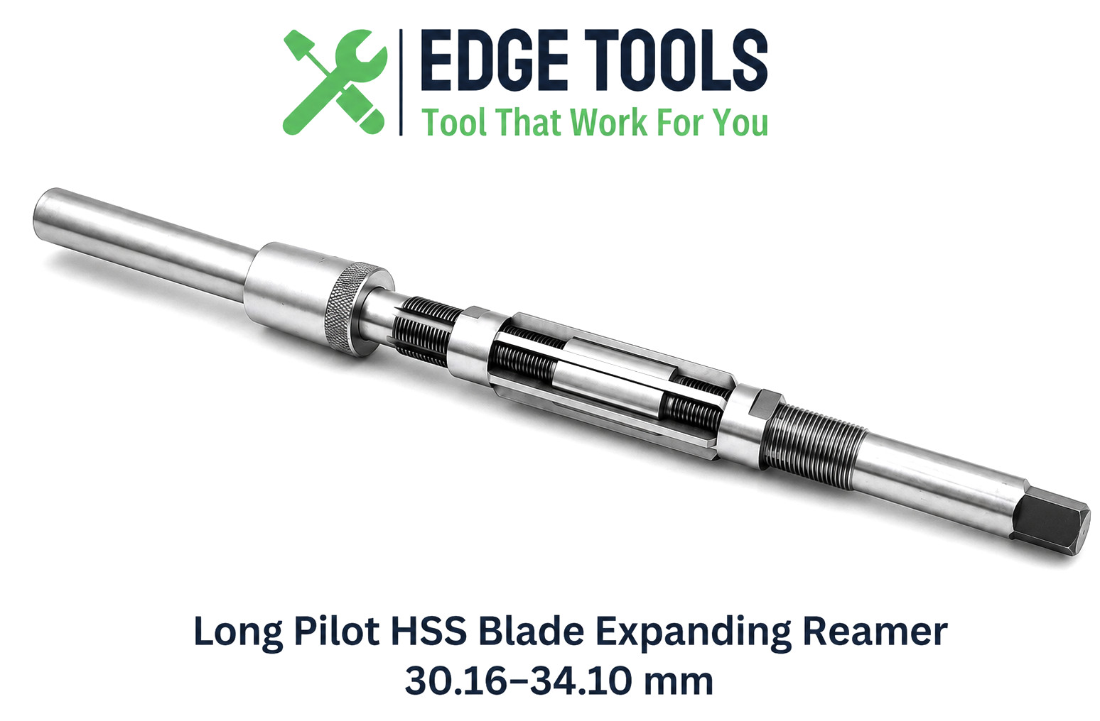 H13 Long Pilot HSS Blade Expanding Hand Reamer 30.16–34.10 mm Kingpin Reamer