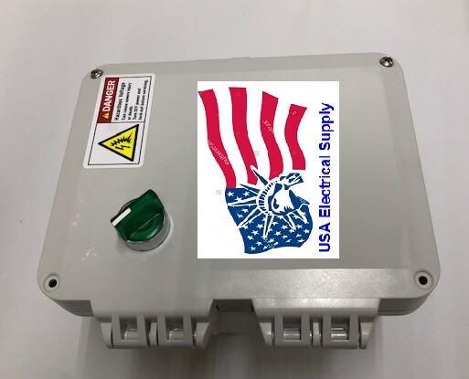 Magnetic Motor Starter Enclosure W/Select Switch, 1HP 480V, 1.6-2.5A, 240VAC, 9A