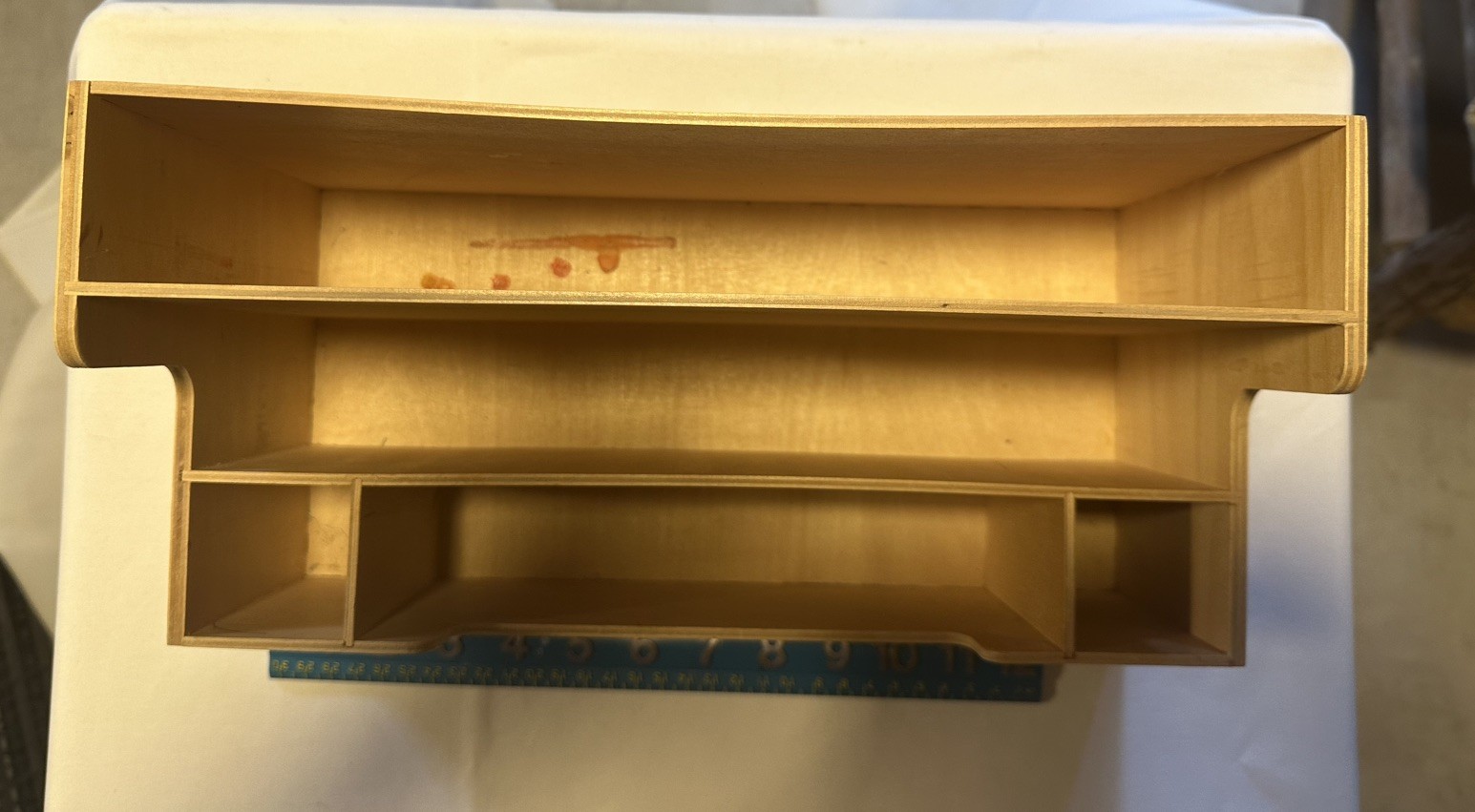 Vintage IKEA 1999 Birch Plywood Desk Organizer Storage 400.373.32 Poland