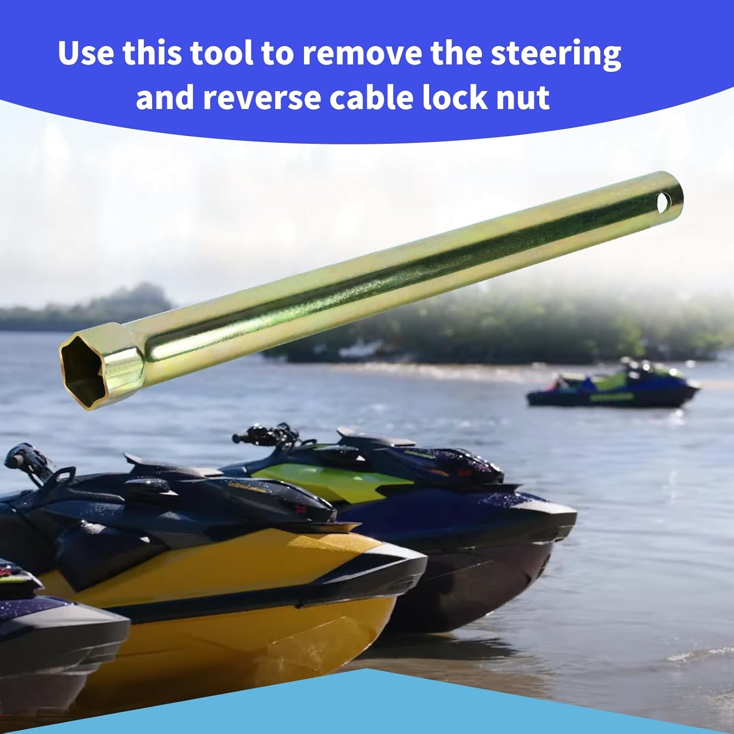 Removal Install Tool Compatible with Steering & Reverse Cable Lock Nut