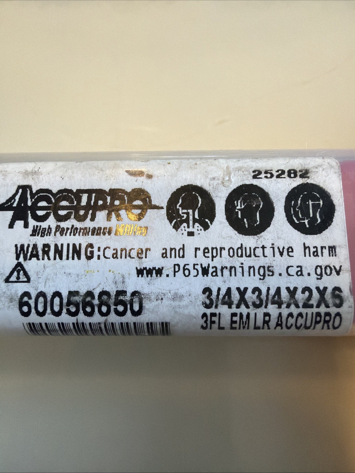 60056850 | Accupro | Square End Mill: 3/4” Dia, 2” LOC, 3/4” Shank Dia,