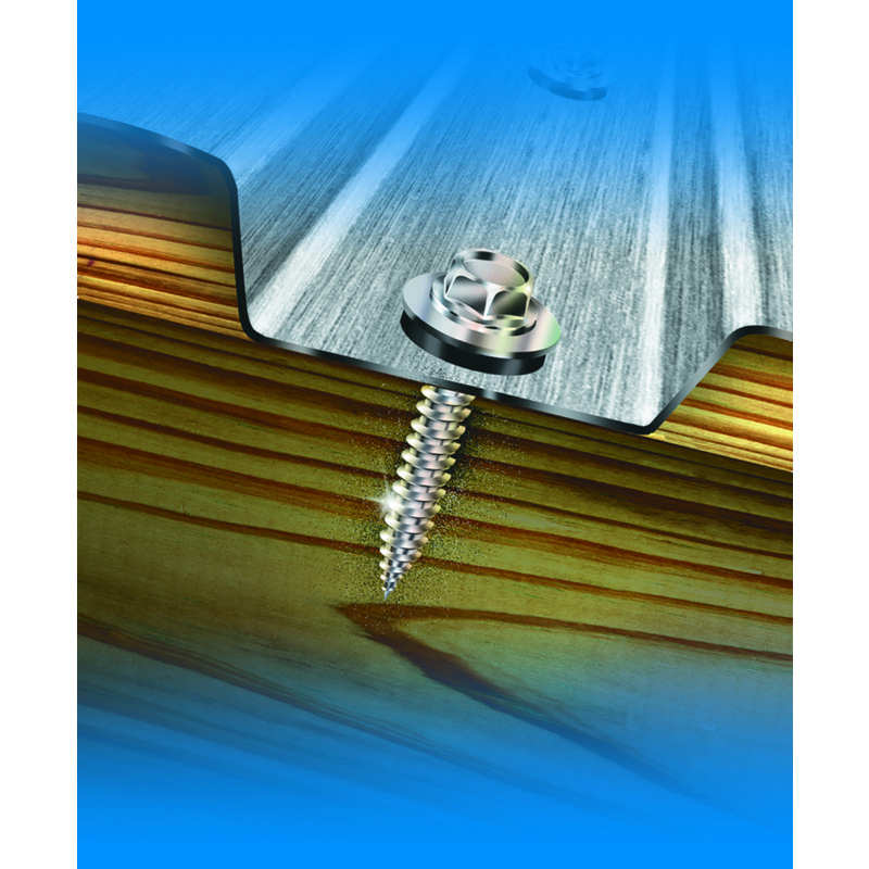 Teks #12 x 2-3/4 Inch Wood-to-Metal Self-Drilling Screws, 200PCS, for