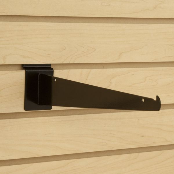 Dazzling Displays 12-Inch Slatwall Shelf Brackets