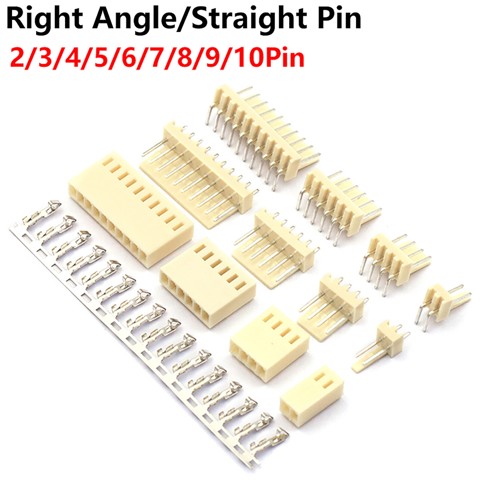 KF2510 2.54mm Plug+Socket+Crimps 2-12p Connector B2W (Molex KK 5051/KK254 Style)