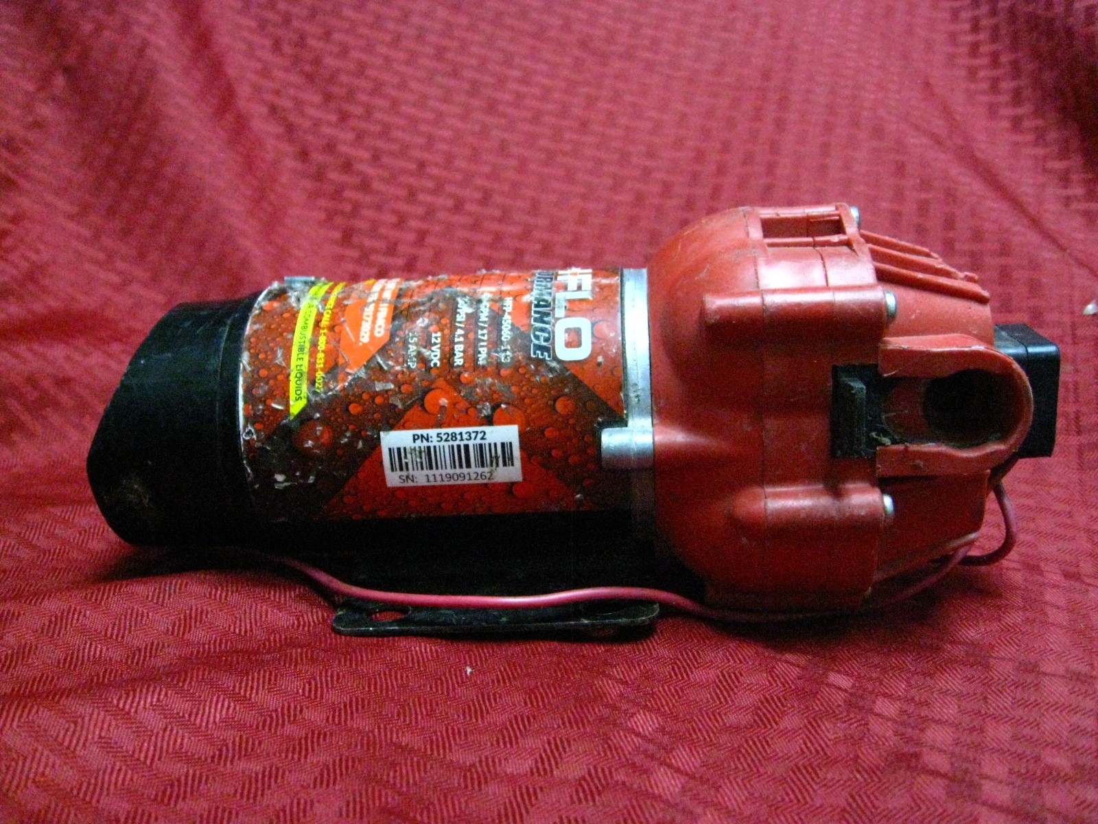 High-Flo High Performance fluid Pump HFP-45060-113 4.5 GMP 60 PSI 12VDC 15 AMP