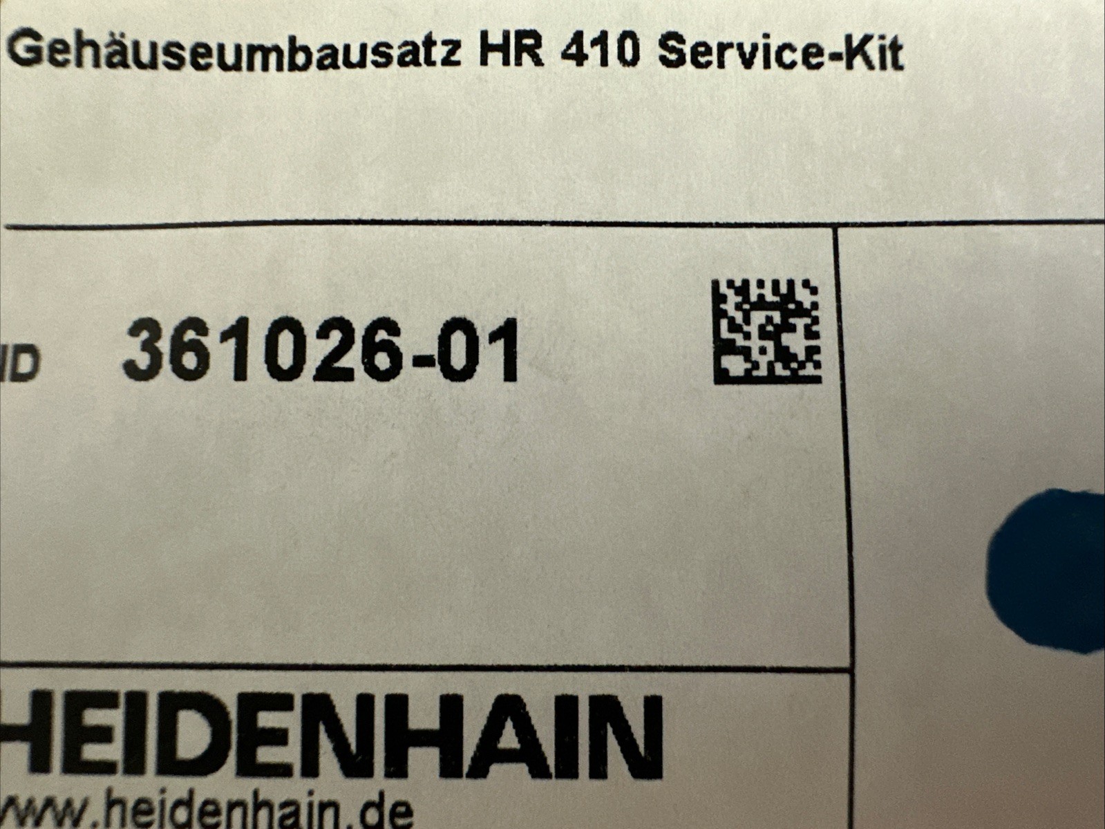 HEIDENHAIN HR 410 handwheel rebuilding service kit ID 361026-01 new in box