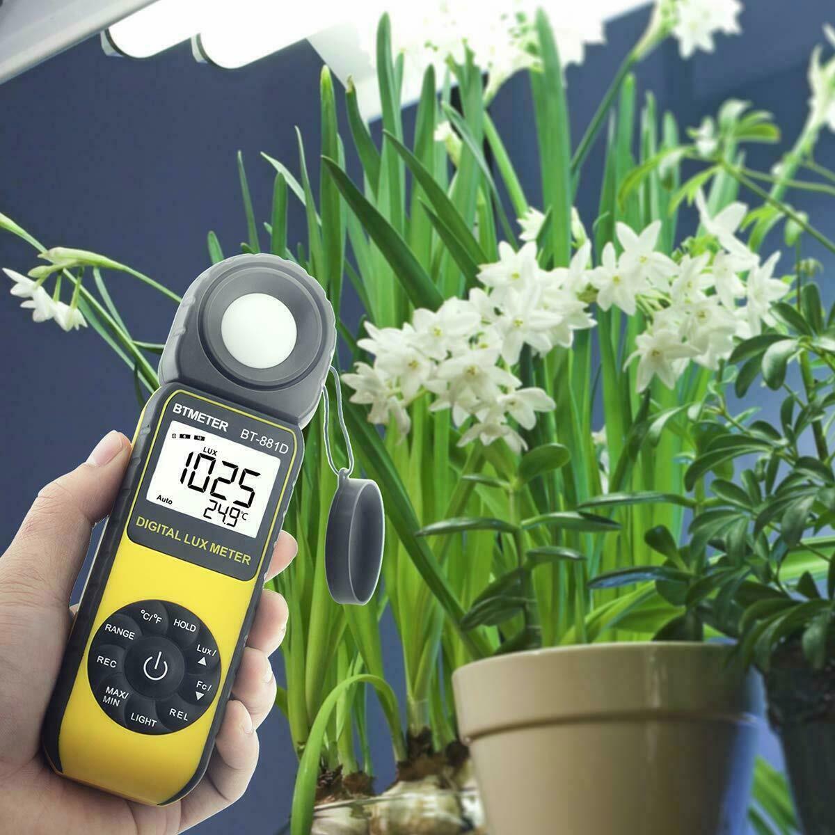 HoldPeak Digital Illuminance Light Meter 400,000Lux Lux/Fc Luxmeter Photometer