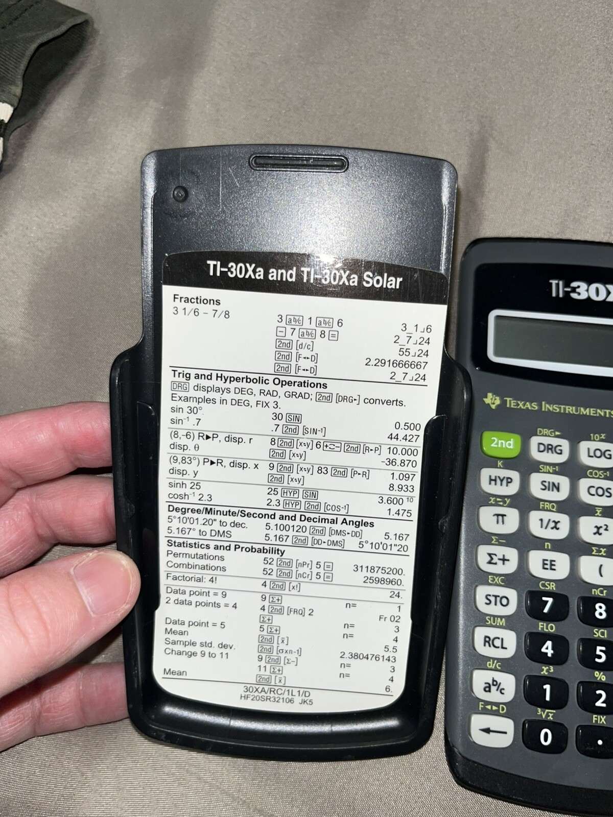 Texas Instruments 30XA Scientific Calculator