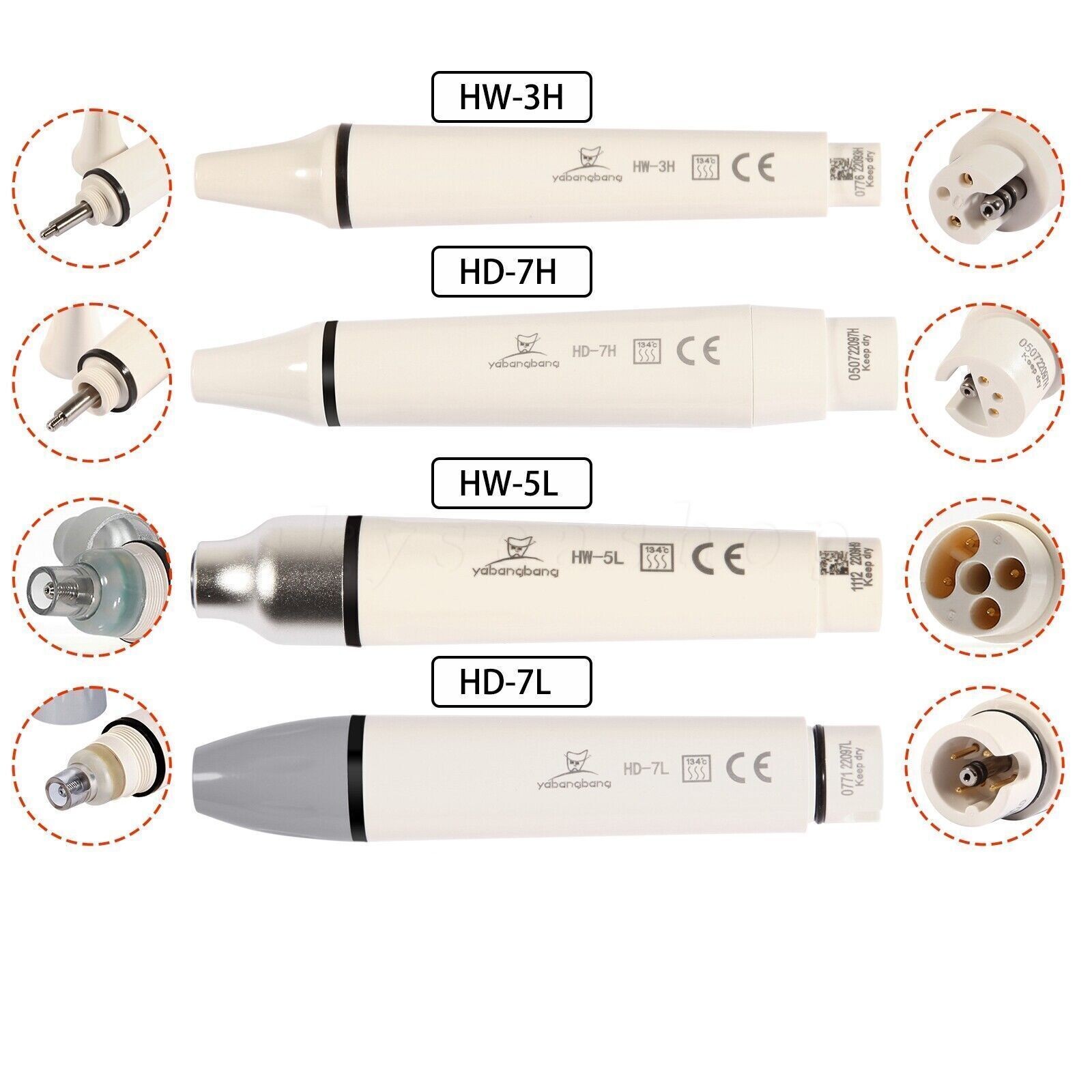 USA Ultrasonic Dental Scaler Handpiece LED Fit EMS/WOODPECKER/DTE/SATELEC Zb