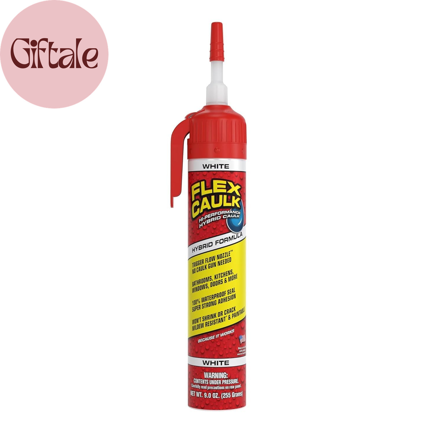 Flex Caulk, Waterproof & Weatherproof Hybrid Polymer Sealant, Strong, Paintable,